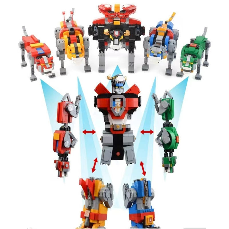 Model Kit Voltron - 5 In 1 Transformers Action Figures