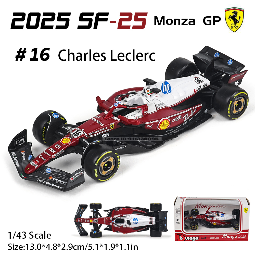 Model Kit F1 - Bburago 1:43 2025 F1 Ferrari SF25