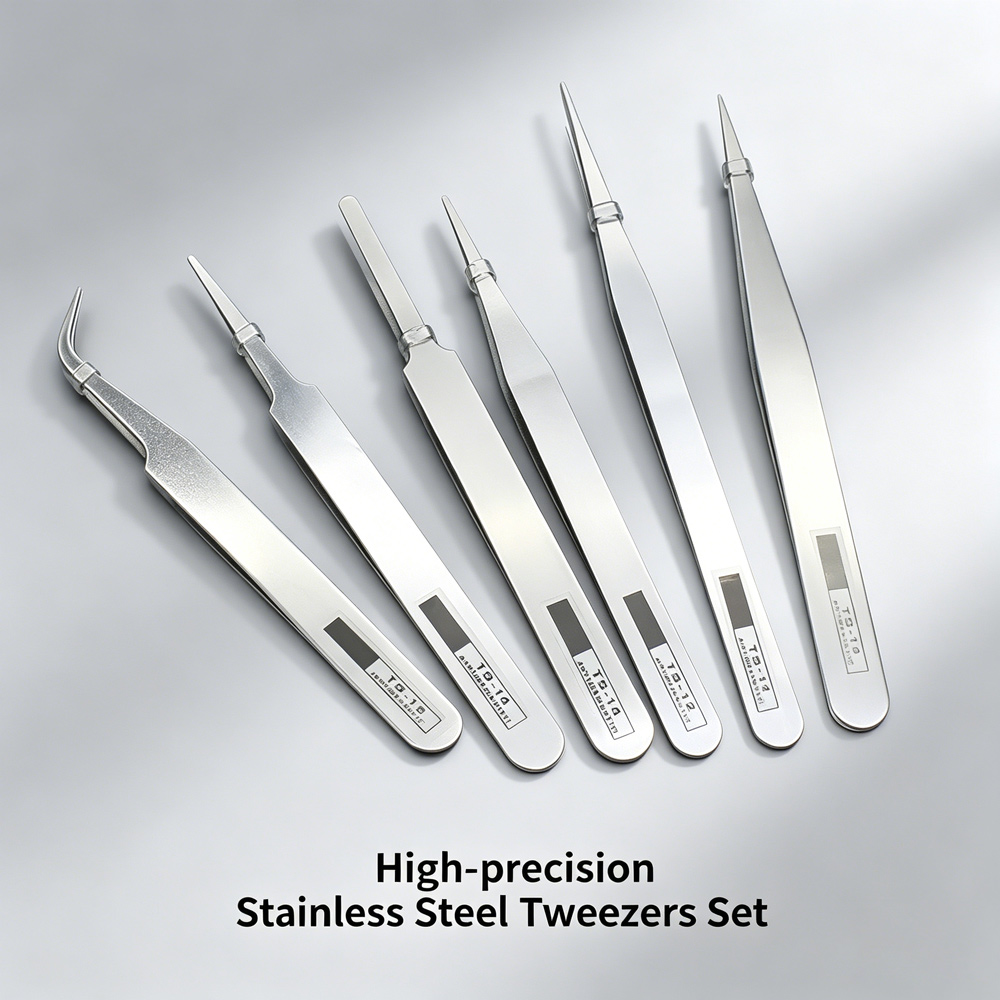 Model Kit Tweezers - Multi Type Anti Static Tweezers Set