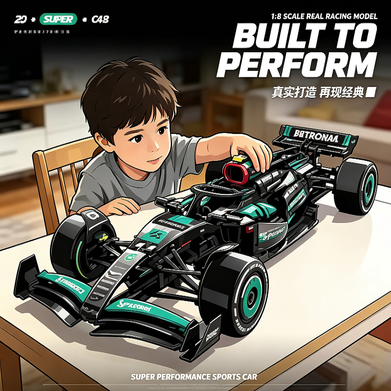 Model Kit F1 - 1642PCS Technical F1 W14 E Performance