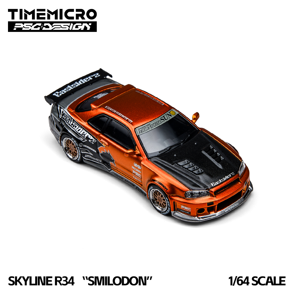 Model Kit R34 - Pre-sale*TimeMicro1:64 R34 Eastsiderz Tribute Diecast Alloy