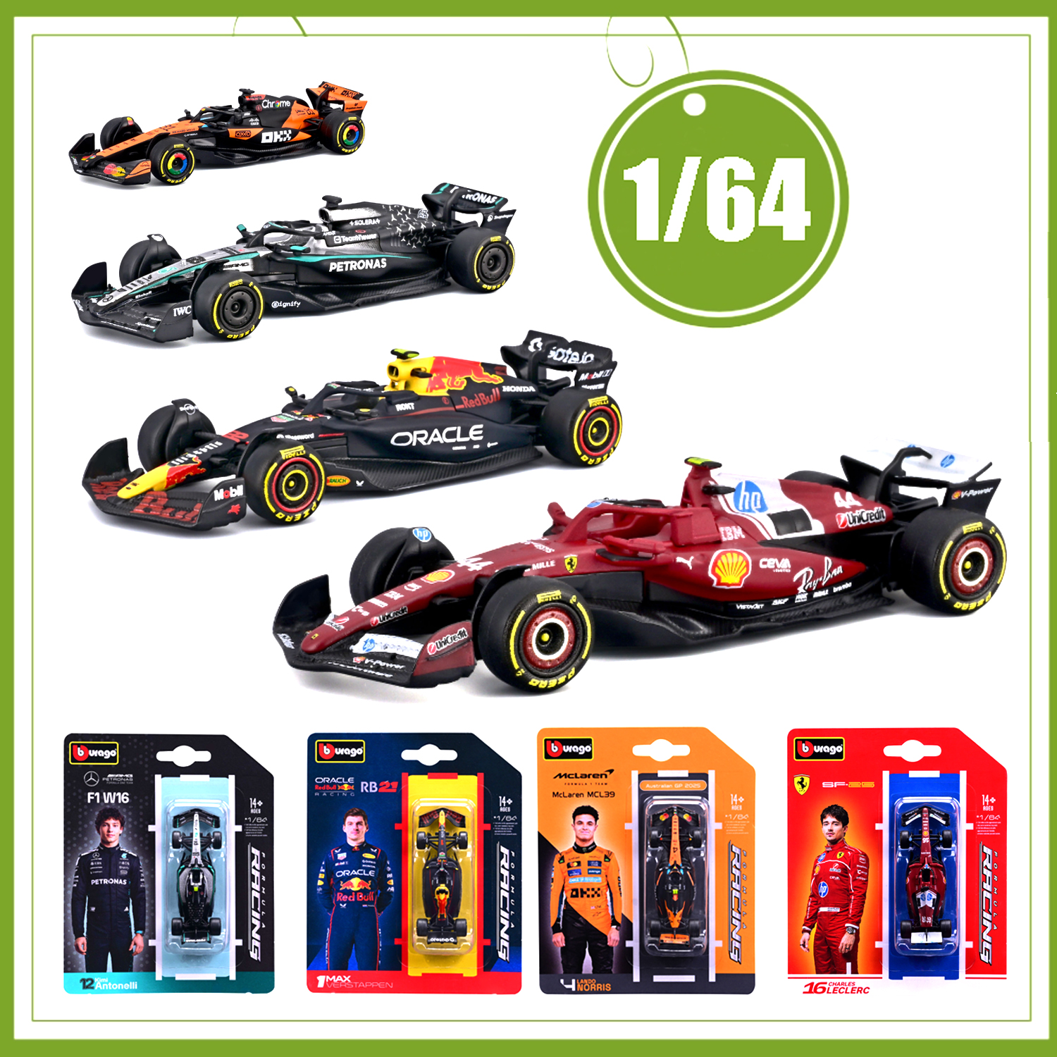 Model Kit F1 - Bburago 1:64 2025 SF25 #16 RB21