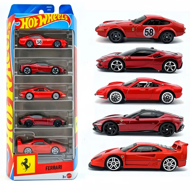 Model Kit New - New Hot Wheels Ferrari JLN12 5PCS