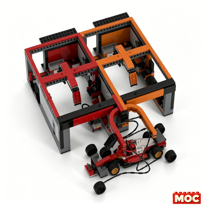 1005 PCS MOC Racing Car SF25 M - Model Kit F1 incelemesi ve fiyatı