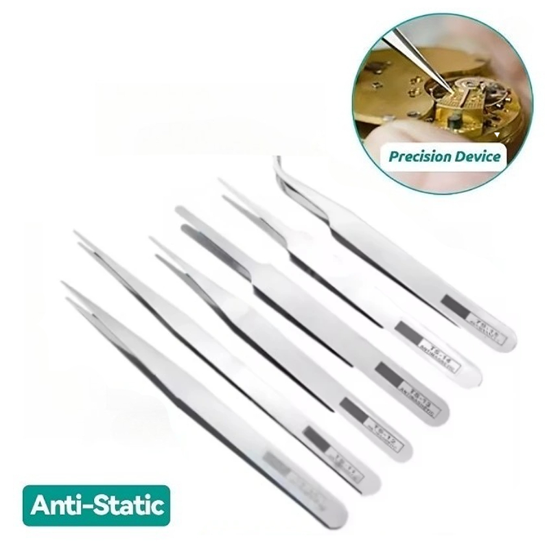 6Pcs Anti-static Stainless Ste - Model Kit Tweezers incelemesi ve fiyatı