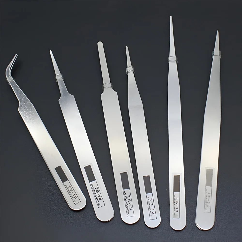6Pcs Anti-static Stainless Ste - Model Kit Tweezers incelemesi ve fiyatı