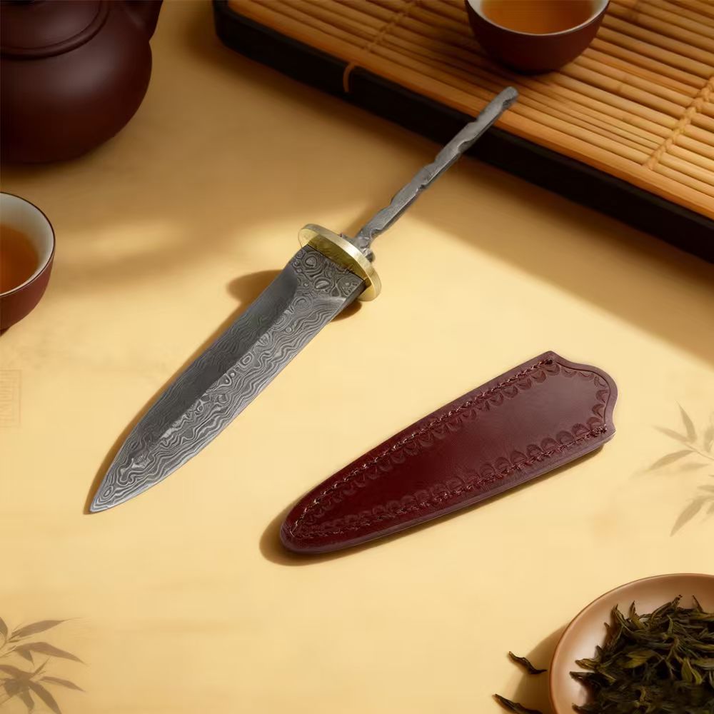 Damascus Steel Tea Knife Blank - Hobby Knife Blade incelemesi ve fiyatı