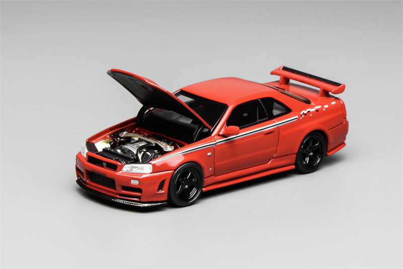 MOTORHELIX 1:64 R34 SKYLINE CU - Model Kit R34 incelemesi ve fiyatı