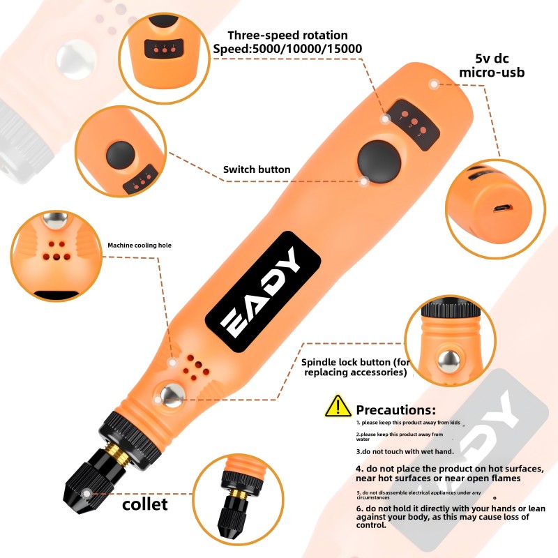 USB Cordless Rotary Tool Kit – - Model Kit Tools incelemesi ve fiyatı
