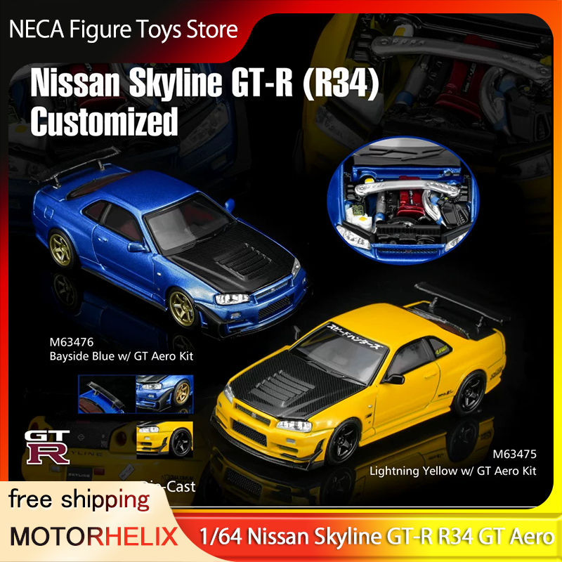 MOTORHELIX 1:64 Nissan Skyline - Model Kit R34 incelemesi ve fiyatı
