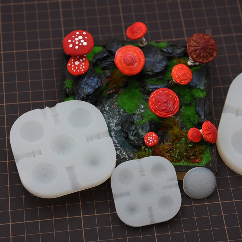 2pcs/set Mini Mushroom Silicon - Model Kit Tools incelemesi ve fiyatı
