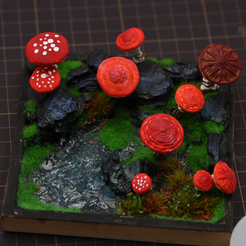 2pcs/set Mini Mushroom Silicon - Model Kit Tools incelemesi ve fiyatı