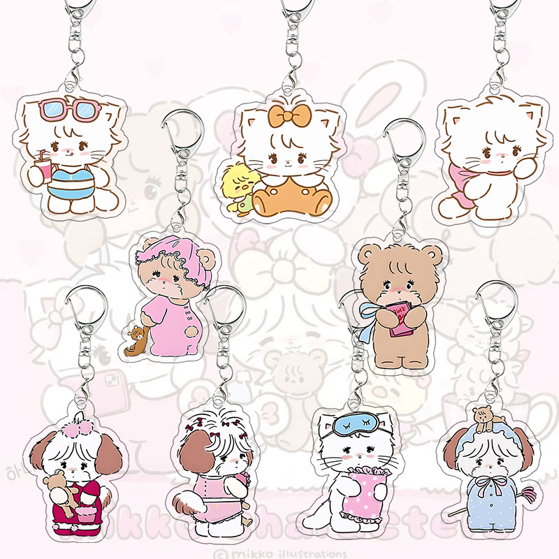 Mikko Kawaii Acrylic Keychain  - Model Kit For Girls incelemesi ve fiyatı