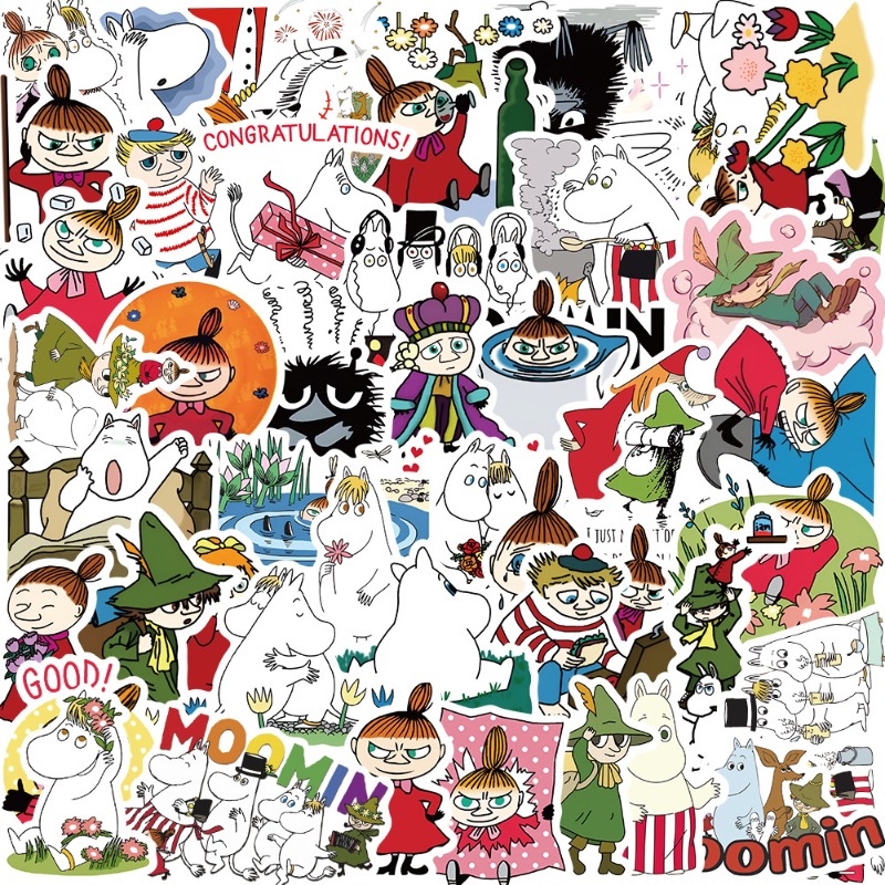 New Moomin Valley 50PCS Sticke - Model Kit New incelemesi ve fiyatı