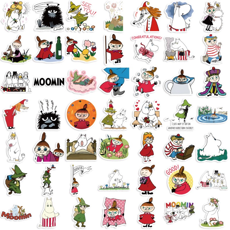 New Moomin Valley 50PCS Sticke - Model Kit New incelemesi ve fiyatı