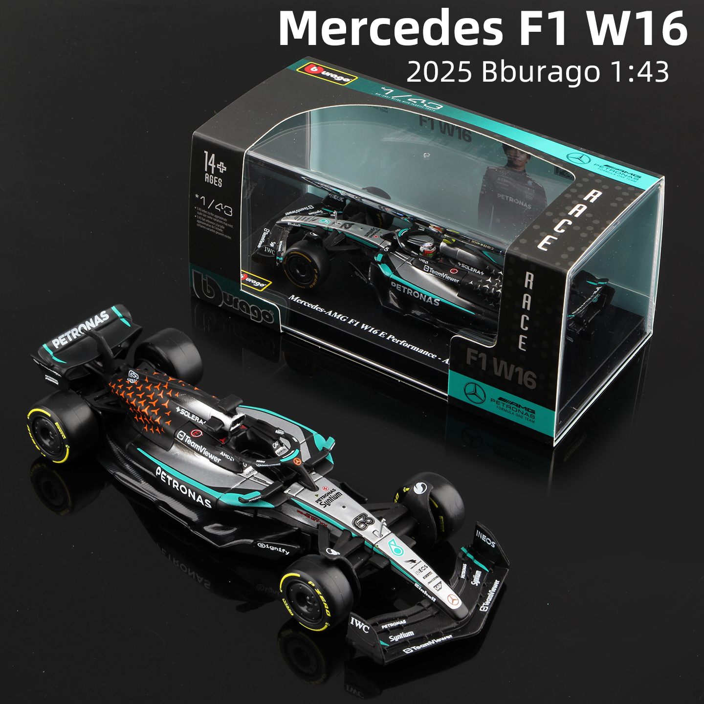 Bburago 1:43 Mercedes 2025 W16 - Model Kit F1 incelemesi ve fiyatı
