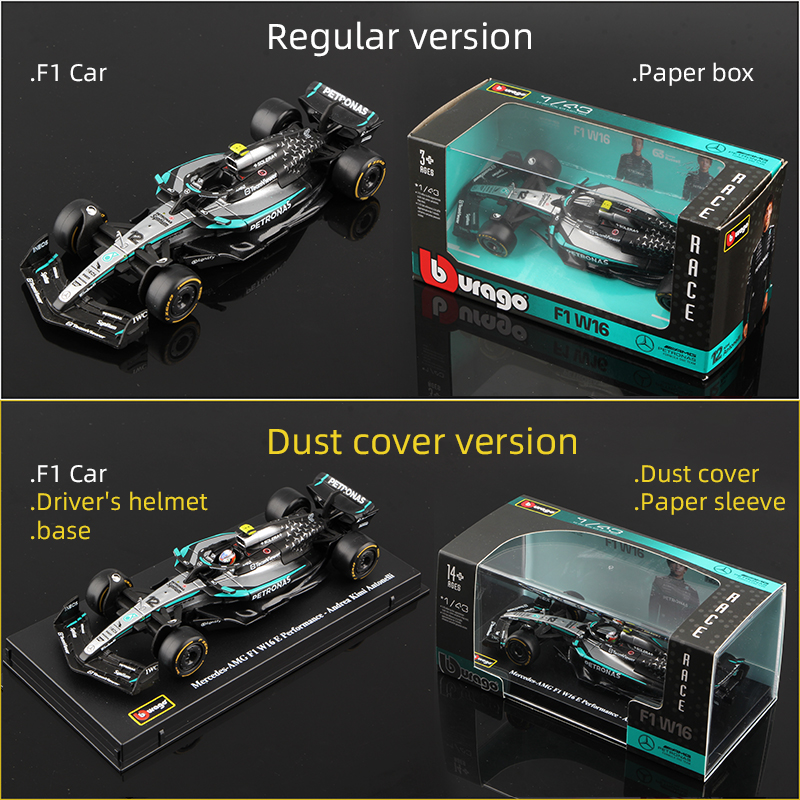 Bburago 1:43 Mercedes 2025 W16 - Model Kit F1 incelemesi ve fiyatı